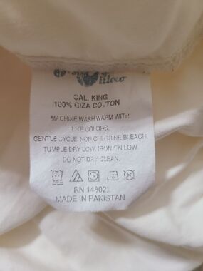 My Pillow Cal King 100% Giza Cotton Sheet Set - Cream